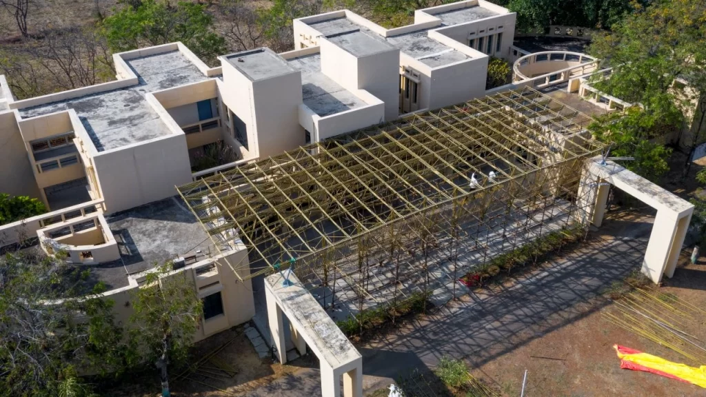 Yogashaala aerial drone view of the project