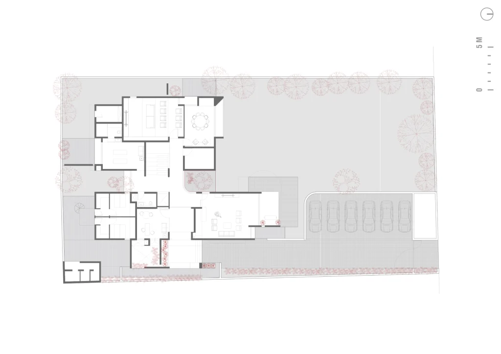 Doshi House architectural floor plan layout 3